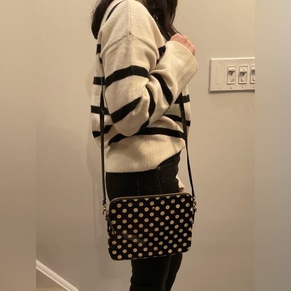 Black and Cream Kate Spade IPad Envelope Bag - Picture 7 of 7